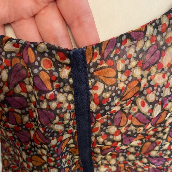 Ruffled and layered sheer top - Picture 2 of 5